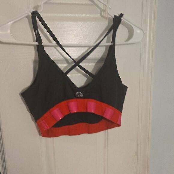 Tory Sport Black and Pink Leggings for Activewear - Picture 3 of 8